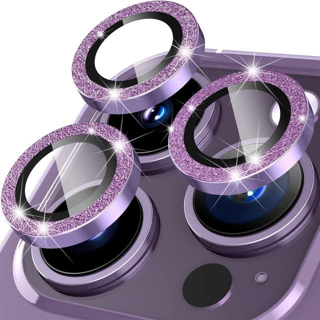 iPhone Camera Lens Protector - Bling Purple