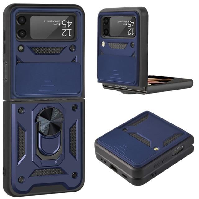Magnetic Shockproof Case For Samsung Z FLIP - Blue