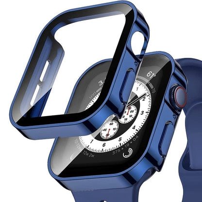 Tempered Glass Scratch Proof Watch Case - Blue