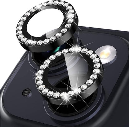 iPhone Camera Protector - Rhinestone Black