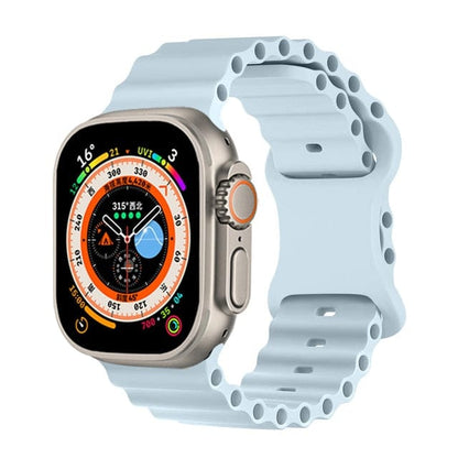 Tubular Sports Watch Band - Light Blue