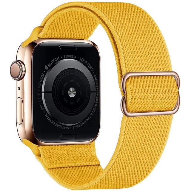 Adjustable Nylon Watch Band - Yellow
