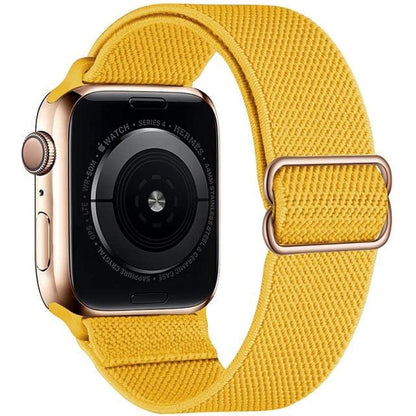 Adjustable Nylon Watch Band - Yellow