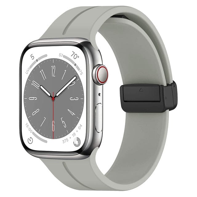 Magnetic Buckle Sports Watch Band - Gray