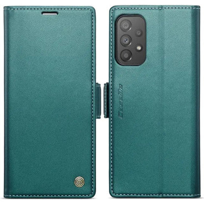 RFID Leather Card Holder Case For Samsung A Series - Green