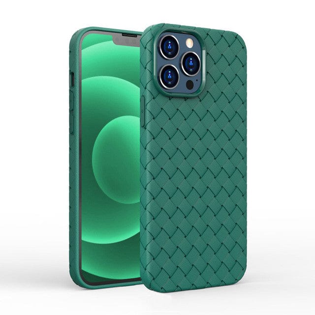 Braided Silicone Phone Case - Green