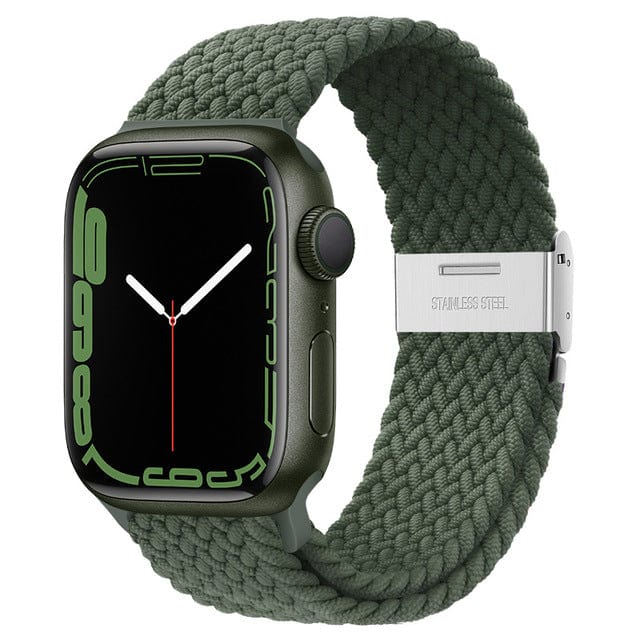 Braided Loop Watch Band - Inverness Green