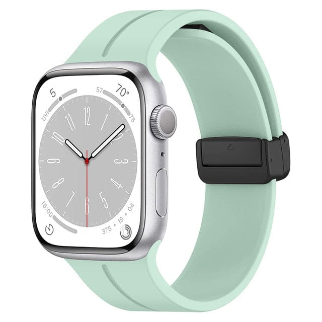 Magnetic Buckle Sports Watch Band - Light Green