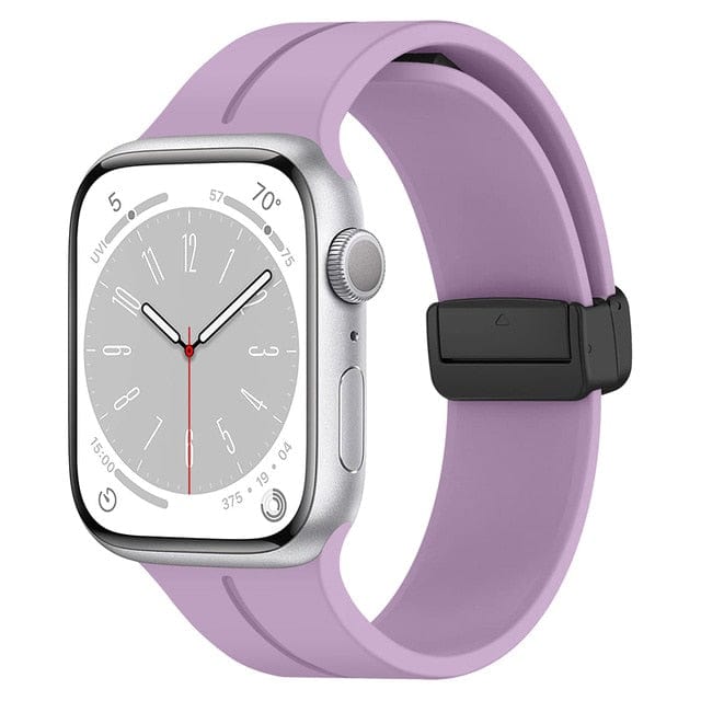 Magnetic Buckle Sports Watch Band - Light Purple