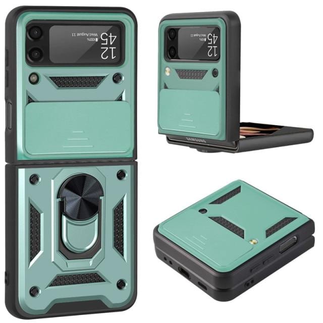 Magnetic Shockproof Case For Samsung Z FLIP - Midnight Green