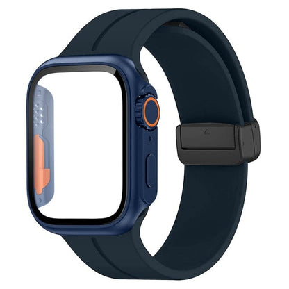 Magnetic Buckle Sports Watch Band With Case - Midnight