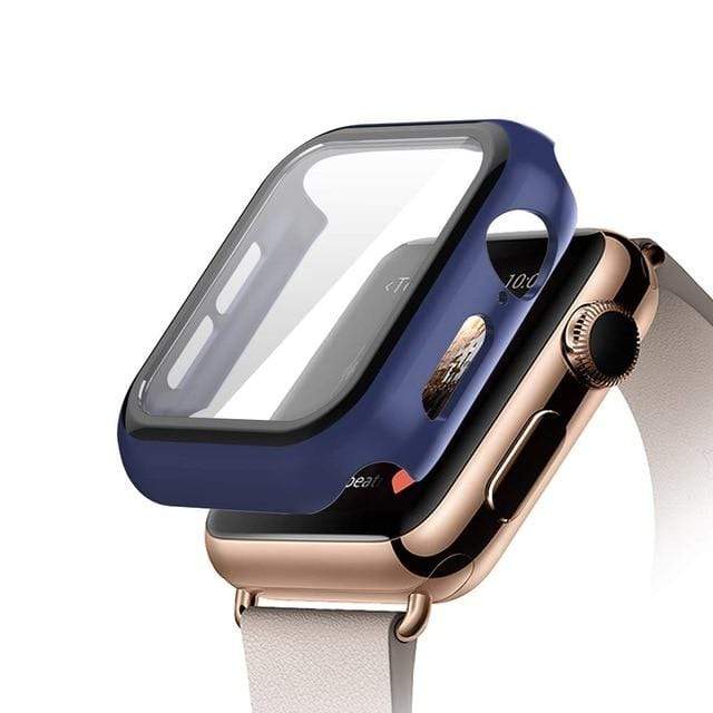 Tempered Glass Protective Watch Case - Midnight Blue
