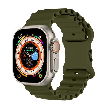 Tubular Sports Watch Band - Olive Green