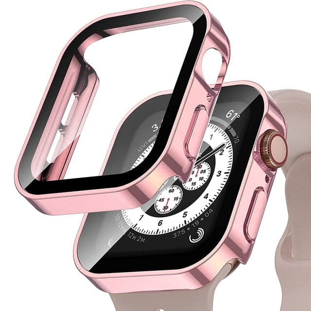Tempered Glass Scratch Proof Watch Case - Pink