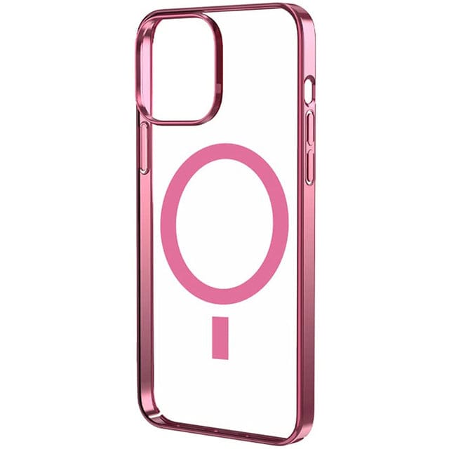 Chrome Plated Magnetic Phone Case - Pink
