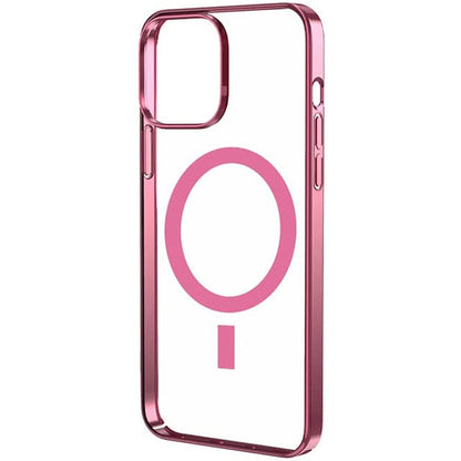 Chrome Plated Magnetic Phone Case - Pink