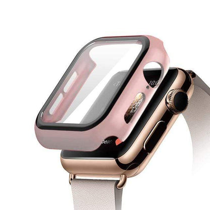Tempered Glass Protective Watch Case - Pink