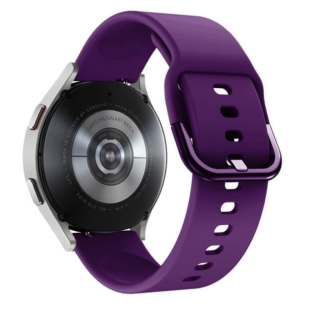 Silicone Sports Watch Band For Samsung - Purple