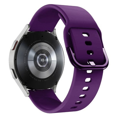 Silicone Sports Watch Band For Samsung - Purple