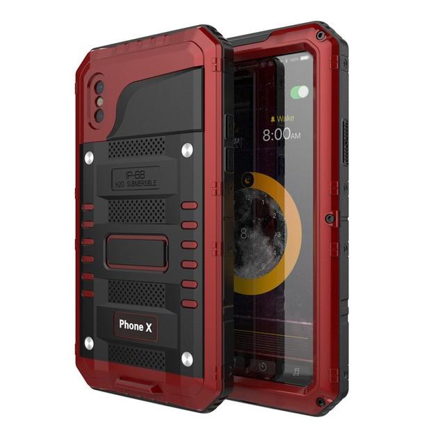 Waterproof Heavy Duty Phone Case - Red