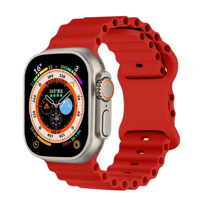 Tubular Sports Watch Band - Red