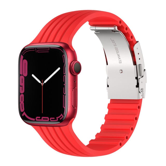 Buckle Sports Watch Band - Red