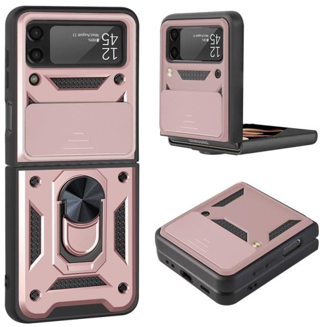 Magnetic Shockproof Case For Samsung Z FLIP - Rose Gold