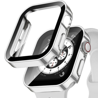 Tempered Glass Scratch Proof Watch Case - Silver
