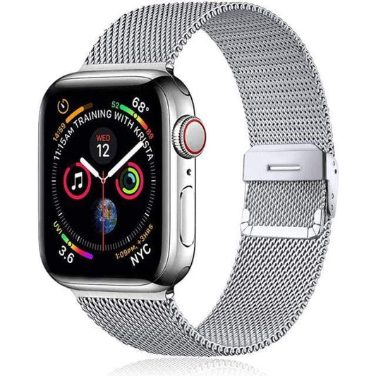 Milanese Stainless Steel Watch Band - Silver