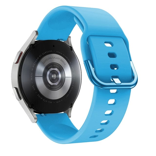 Silicone Sports Watch Band For Samsung - Sky Blue