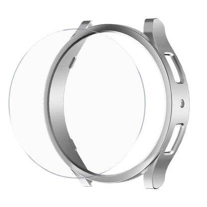 Tempered Glass Watch Case For Samsung - Sliver