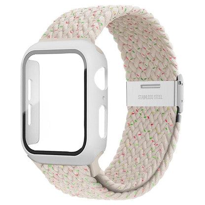 Braided Loop Watch Band With Case - Starlight Cream