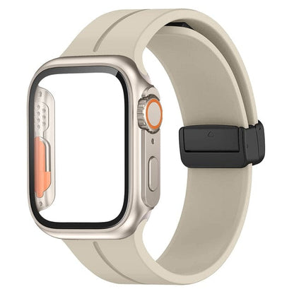 Magnetic Buckle Sports Watch Band With Case - Starlight