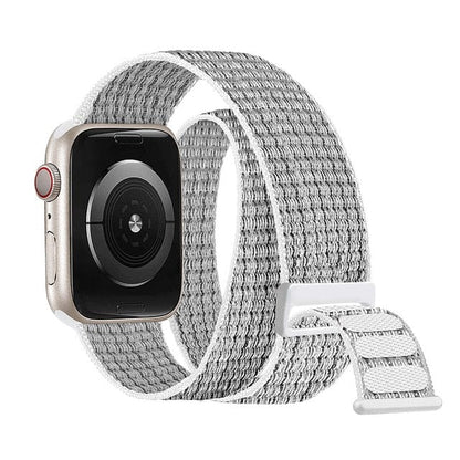 Double Tour Nylon Watch Band - Gray White