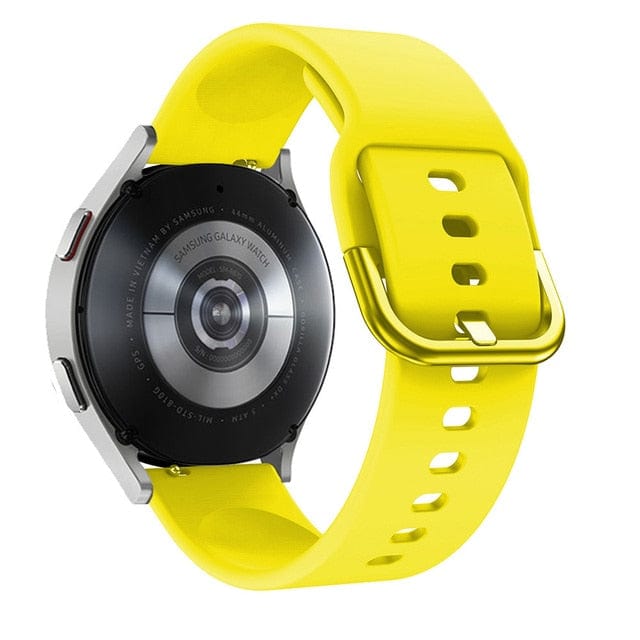 Silicone Sports Watch Band For Samsung - Yellow