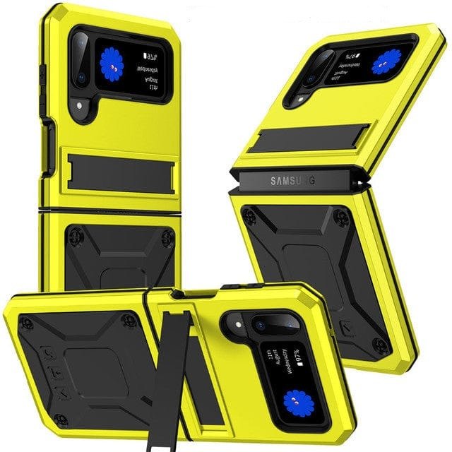 Heavy Duty Case with Kickstand For Samsung Z Flip - Yellow