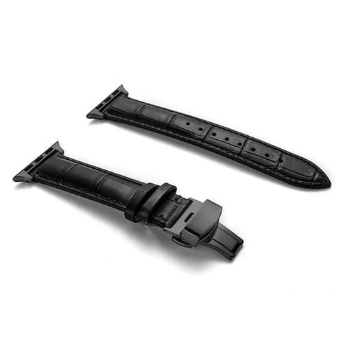 Soft Leather Watch Band - Black
