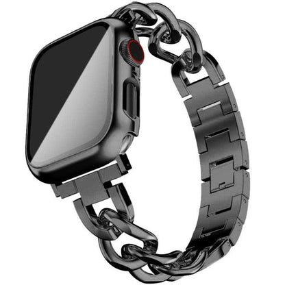 Cuban Link Watch Band - Black
