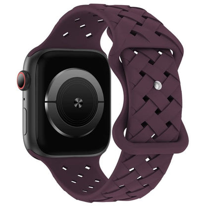 Braided Sports Watch Band - Cherry