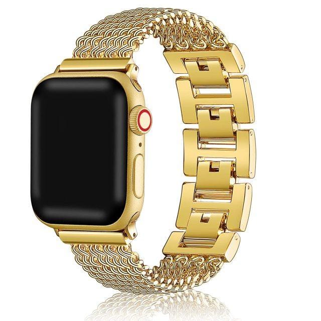 Chain Stainless Steel Watch Band - Gold