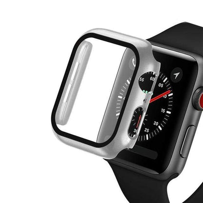 Tempered Glass Protective Watch Case - Silver
