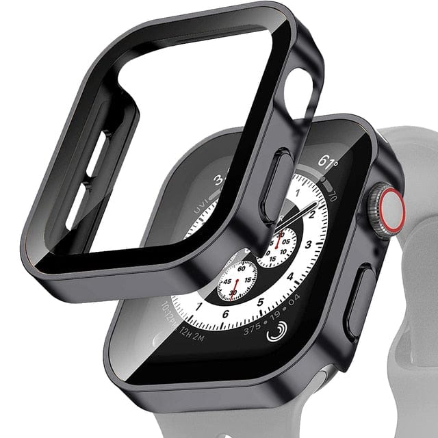 Tempered Glass Scratch Proof Watch Case - Matte Black