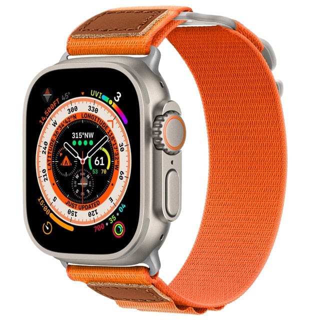 Nylon Alpine Loop Sports Watch Band - Orange