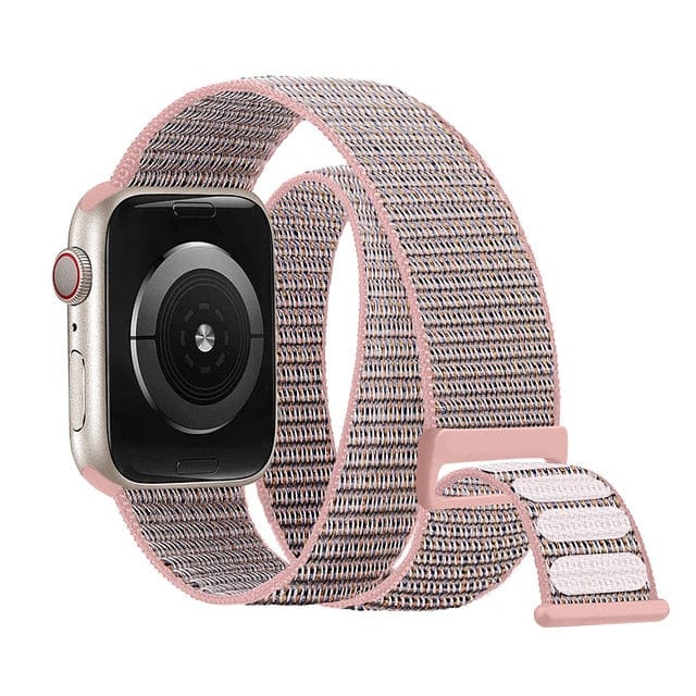 Double Tour Nylon Watch Band - Pink Sand