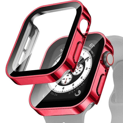 Tempered Glass Scratch Proof Watch Case - Red