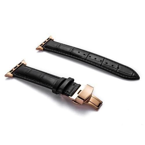 Soft Leather Watch Band - Black