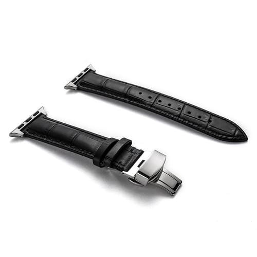 Soft Leather Watch Band - Black