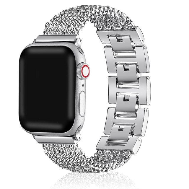 Chain Stainless Steel Watch Band - Silver