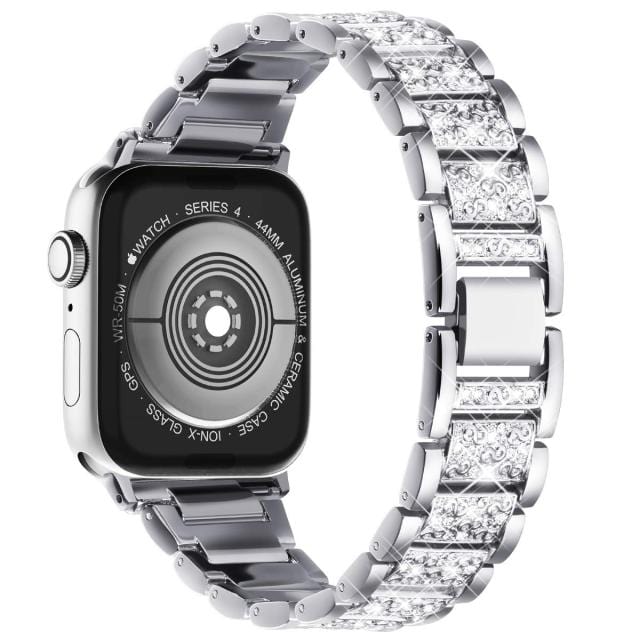 Diamond Watch Band - Silver