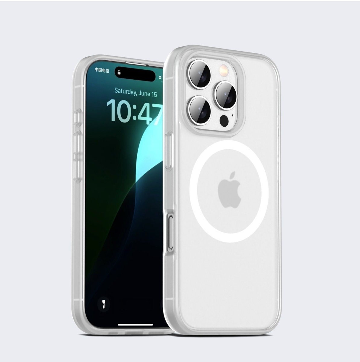 Shockproof Matte Phone Case - White